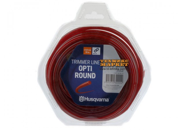 Фото 2 - Корд триммерный Opti Round 3,0мм/56м Donut Red (5976688-41)