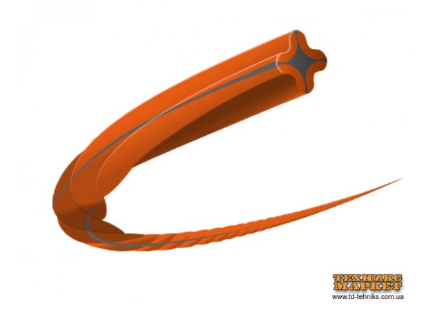 Фото 3 - Триммерный корд Husqvarna Whisper Twist 2,7 мм/210м Spool Orange/Black (5976691-32)