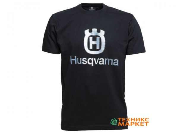 Фото 2 - Футболка с большим логотипом Husqvarna, М