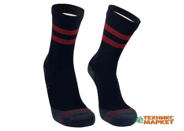 Фото 2 - Водонепроницаемые носки DexShell Running Lite с красными полосками (размеры 36-49)