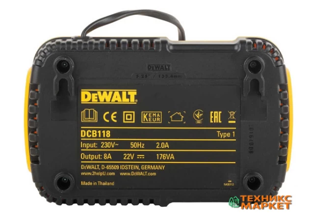 Фото 5 - Зарядний пристрій DeWALT DCB118Y2